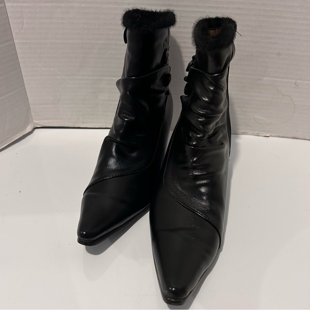 Elegant Black Women's Ankle Boots EU 36